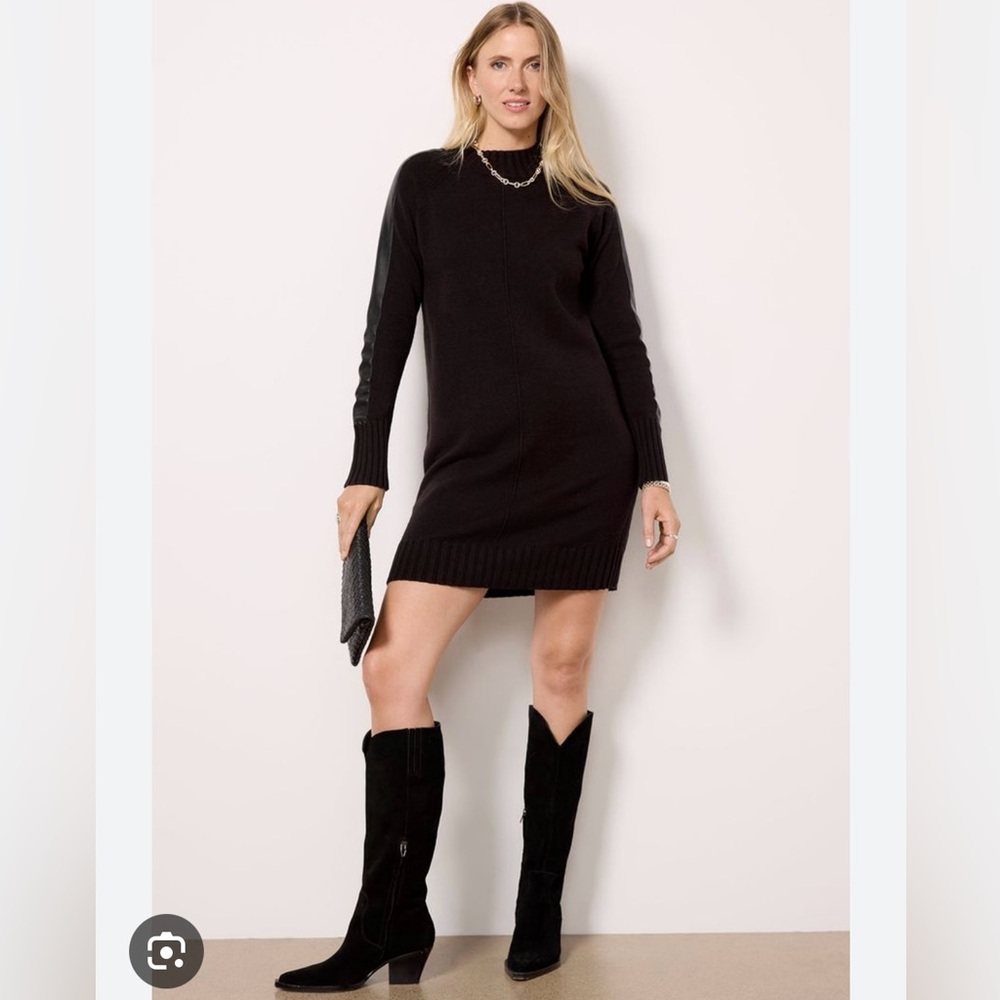 Evereve Harlow Black Sweater Dress (New with Tags, Sz XS)